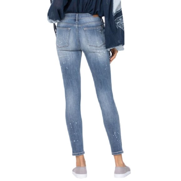 Judy Blue Mid-Rise Bleach Splatter Skinny Jeans - Picture 8 of 10
